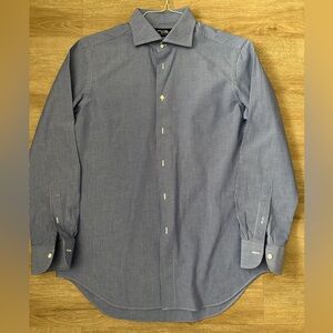 Men's Maker’s Shirt Kamakura Striped Shirt size 16 33.5